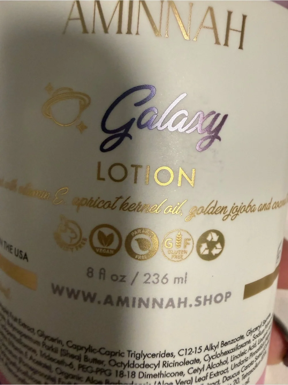 Aminnah “Galaxy” Lotion! New